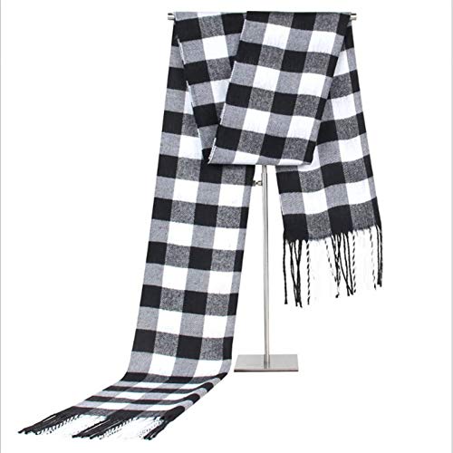 Écharpe chaude cachemire acrylique pour homme doux carreaux
