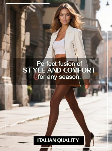 Mila Marutti Women's Tights Semi Opaque Stockings for Women | Semi Sheer Pantyhose Nylons | Made in EU4