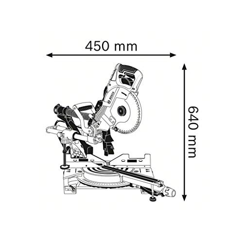 Bosch Professional Kapp- und Gehrungssäge GCM 8 SDE (Sägeblatt-Ø: 216mm, Leistung 1600 Watt...