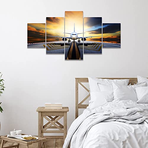 Skasnfai Airplane Artwork For Walls Canvas Wall Art Military Aircraft Framed Wall Art Plane Pictures Posters Wall Decor For Bedroom Ready To Hang (50Wx24H) #TOP7