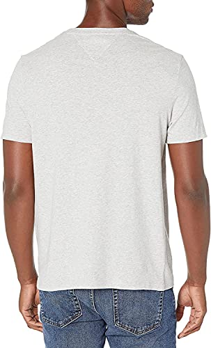 Tommy Hilfiger Men's Big & Tall Essential Short Sleeve Cotton Crewneck Pocket T-Shirt, Grey Heather, Large Big Tall #TOP1