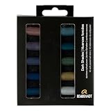 Rembrandt Soft Pastel Micro Set, 10-Piece Half Sticks, Dark Shades Selection