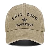 Funny Hats Shit Show Supervisor Hat for Men Women,Funny Gifts for Coworkers Friends