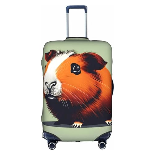 Housse de bagage cochon d'inde blanc en polyester lavable taille L