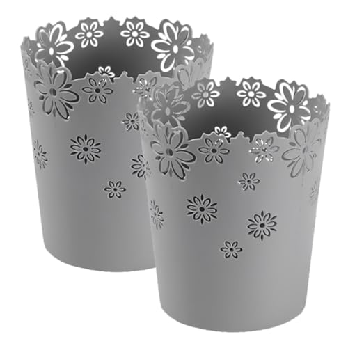 BESPORTBLE Small Desktop Trash Can and Debris Storage Bin, 2pcs