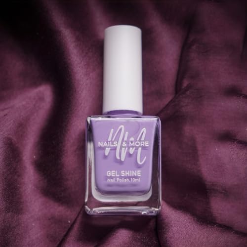 Image of Nails & More Iris Nail Polish, Argan Oil-Infused Gel Shine, Soft Purple Nail Color, Elegant & Chic | 10ml