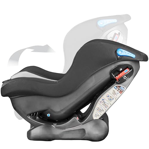 Cozy N Safe Fitzroy Group 0+1 Car Seat 0-18KG, Birth - 4 Years, 5 Point Harness, 4 Position Recline, Rear Facing from Birth to 13kg/ Forward Facing from 9kg to 18kg, Deep Padding - Black/Grey - Image 5