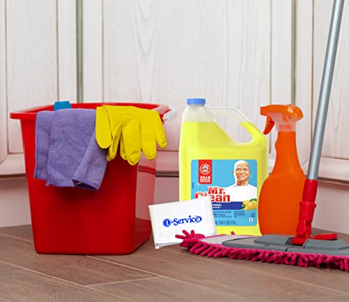 M.c. Mr Clean Multi-Purpose Summer Citrus Liquid Cleaners Professional Household Non-Toxic Hardwood Floor Cleaner (2) 128 Fluid Ounce Bottles With Number 1 In Service Wallet Tissue Pack #TOP3