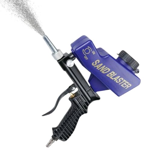 Kit De Sableuse Professionnelle | Sableuse à Compresseur d'Air | Équipement Manuel De Décapage Anti-Rouille Pour Restauration, Vernis Bois, Automobile, Meubles Et Métaux