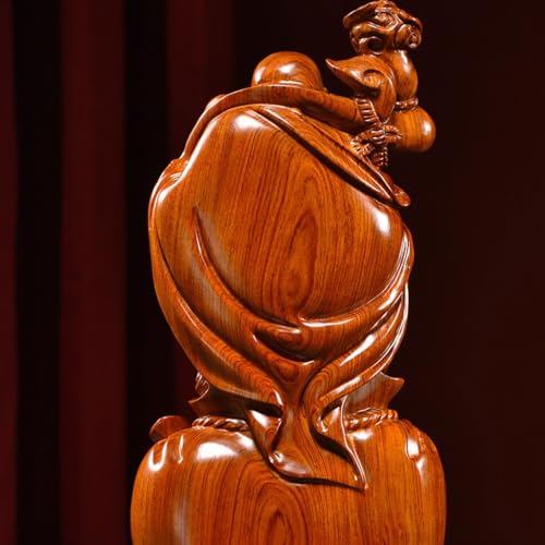 Statue de Bouddha en bois, idée cadeau originale pour crémaillère