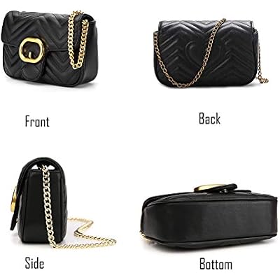 YXBQueen Designer Bag Lattice Vagan Leather Purse Crossbody Bags Shoulder Purses for Women Quilted Handbags