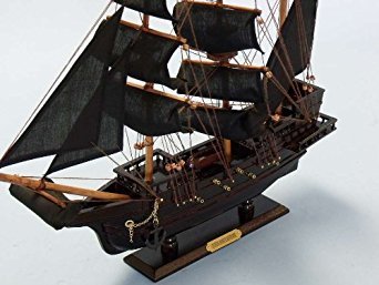Blackbeard's Queen Anne's Revenge 20 - Wood Pirate Ship Model - Pirates of the Caribbean - Pirate Ship Decor - Wood Pirate Ship Model - Nautical Decoration - Model Ship - Sold Fully Assembled - Not A Model Ship Kit by Handcrafted Model Ships