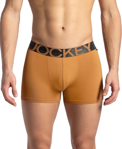 Image of Jockey IC28 Men's Tactel Microfiber Elastane Stretch Solid Trunk with Moisture Move Treatment