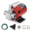 Utility Pump, Prostormer 1/10HP 120V Mini Portable Electric Water Transfer Pump 330GPH Plumbing Equipment with Water Hose Kit Great for Yard, Garden, Pool Draining