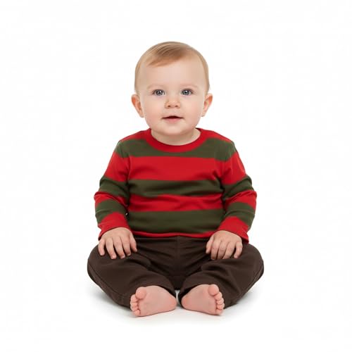 Infant Lil Nightmare Striped Long Sleeve Shirt (9 Months)
