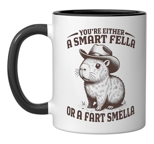 Taza de Cerámica Divertida Capybara 11 Onzas miniatura 1