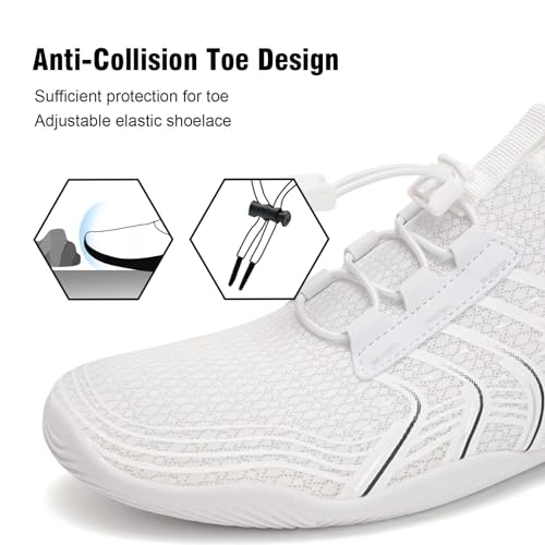 Image of YALOX Water Shoes Men's Women's Swim Shoes Outdoor Beach Barefoot Quick-Dry Aqua Pool Socks Swimming Yoga Surfing Exercise