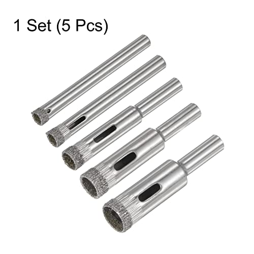 Juego de 5 brocas diamantadas para vidrio y cerámica miniatura 3