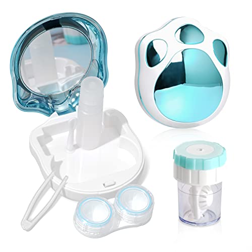 image for Lasiyanor Contact Lens Travel Kit with Cleaner Washer, Portable Contac