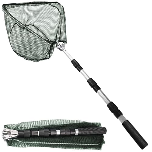 Épuisette de pêche Pliable de 130 cm - Cadre...