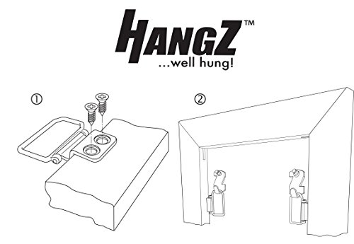 Image of 10002B Canvas Flat Mount 2 Hole D Ring Hanger 50lb. (50-Pack)
