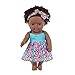 Produktbild DINGX Schwarze Puppen Mode afrikanische Puppenspielzeug, lebensechte Babyspielpuppe wie EIN echtes Kind Begleiten Sie Ihr Kinderwachstum Kinder Chuangze (Color : C-6)