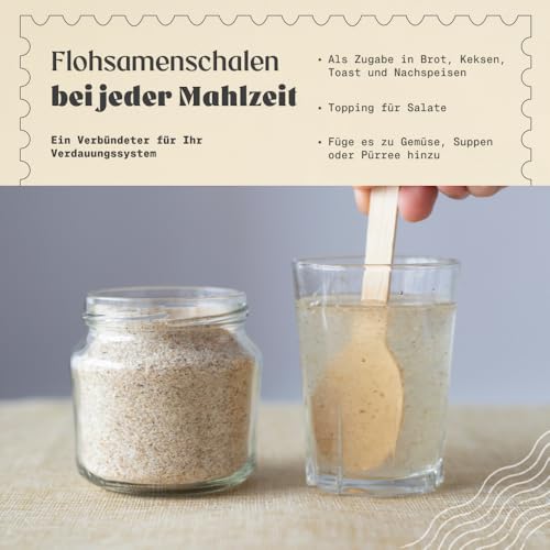NaturaleBio Flohsamenschalen Gemahlen, 99% Reinheit, 200g natürliche Flohsamen Bio, Psyllium Samenschalen, Naturbelassen, rein, Ballaststoffreich, Vegan, Zum Auflösen in Wasser, Getränken und Säften.