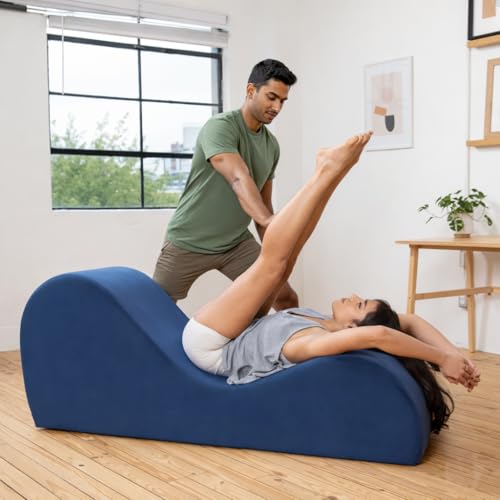 Image of INNOWIN 245 Position Sofa | Chaise Lounge Chair | Yoga Chaise Lounger with Cushion for Living Room and Bedroom, Tantric Pose Lounger (Blue)