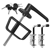 Double Door Shed Hardware Kit - Includes Barrel Bolt, Latch, and Double Door Hardware for Easy Installation for Gates, playrooms，Added Protection and Versatility