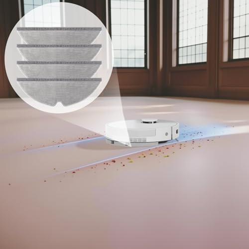Fixbetter Wischer-Pad Ersatz für Dreame D20 / D20 Pro Plus Saugroboter Zubehör, Wischtuch Pads Roboterstaubsauger Ersatzteile Langzeitgebrauch Waschbar Wischtücher Ersatzteile