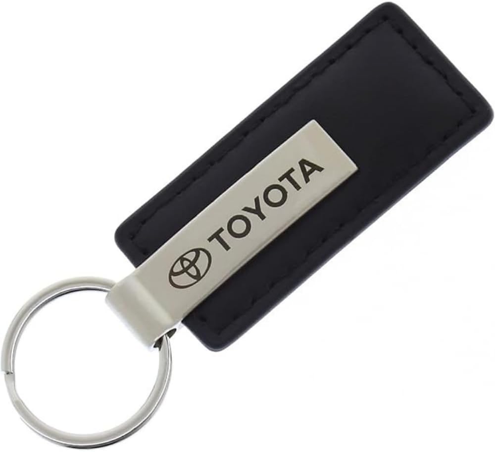 Au-TOMOTIVE GOLD Rectangular Leather Key chain for Toyota