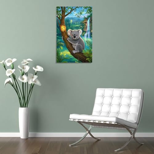 Tableau Impression Sur Toile Koala Finition Premium Pour Intérieur Chic