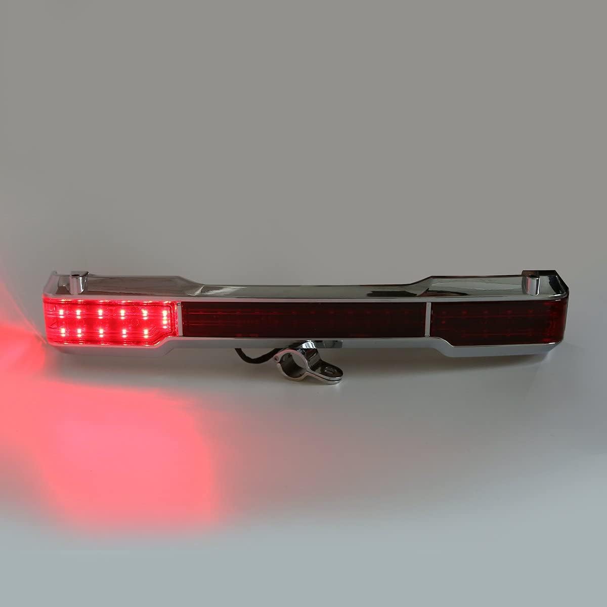 Motorcycle 2 3/4" LED Tail Light Kit Trunk King Tour Trunk Wrap Around Fit for Harley Davidson Touring Models 1997-2008