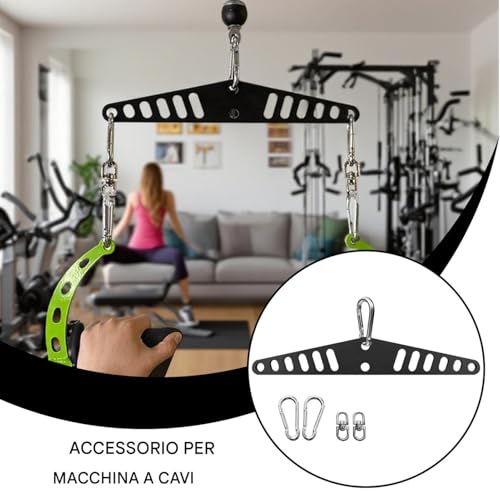Adaptateur multifonctionnel multi-trous pour optimiser les exercices sur machine de traction - 6