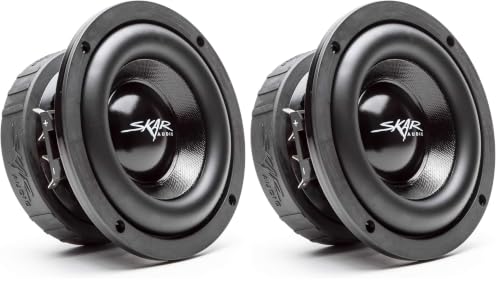 Image of Skar Audio EVL-65 D2 6.5 inch 400 Watt Max Power Dual 2 Ohm Car Subwoofer (Pack of 2)