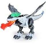 Electronic Walking Spray Dinosaur Toys for Kids Boys Girls Birthday Christmas Party Gifts - Spray Dinosaur with Lights Eyes & Roaring Sounds & Swinging Tail Action