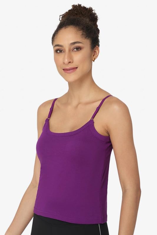 Image of Intimacy Cotton Camisole for Women with Adjustable Straps - Soft & Breathable Everyday Wear Slip for Women
