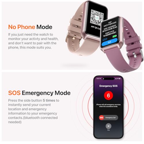 Sgjik H37 Smart Watch Fitness Tracker With Make Call 24/7 Heart Rate Sleep Monitor, 100+ Sports Modes, Calorie Step Counter For Walking, Ip67 Waterproof, Smart Watches thumb #6