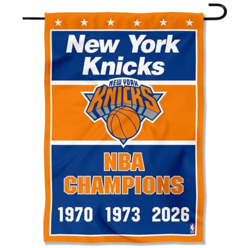 New York Knicks 3 Time Champions Double Sided Garden Flag
