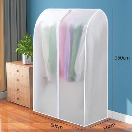 Housse de tringle à vêtements transparente longue 150cm pour robe
