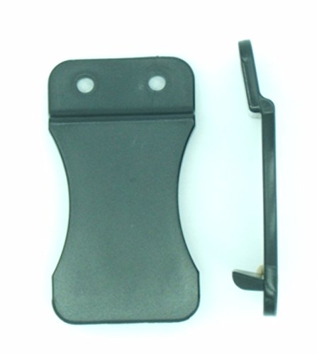 Quick Clip Pro Kydex Leather Holster Belt Clips 1.5" Belts, Black W/Binding Post Screws Hardware (10-Pack) #TOP3