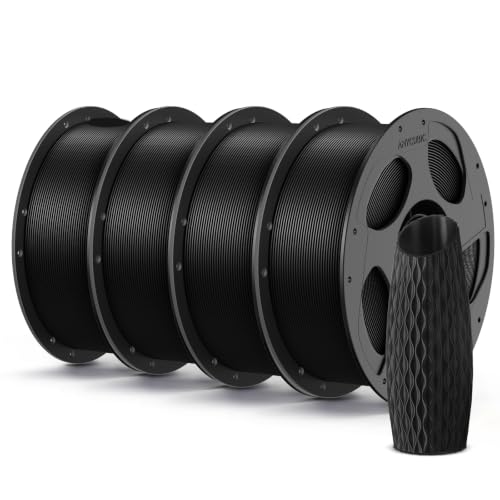 ANYCUBIC PLA 3D Printer Filament 1.75mm, 1KG Black*4