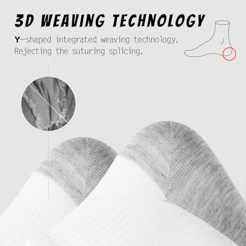 Socks for Men, Cotton Crew Boot Socks Moisture Wicking Athletic Men for Hiking Running Cycling,8 Pairs/12Pairs2