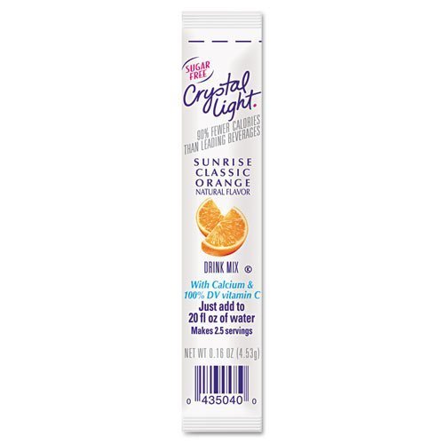 Crystal Light 00504 On the Go, Sunrise Orange, .16oz Packets, 30/Box by Crystal Light