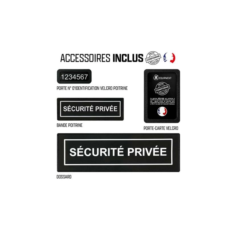 VESTE SOFTSHELL SÉCU-ONE HV-TAPE SÉCURITÉ PRIVÉE NOIR