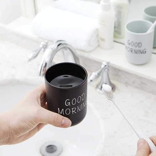2 Stück Zahnbürstenbecher, Robuste Sturzsichere Zahnputzbecher Kunststoff, Badezimmer Cup, Waschen Zahnputzbecher, Mundwasser Tasse, für Erwachsene, Jugendliche und Kinder