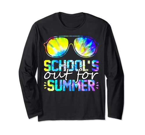 Schools Out For Summer Teacher Last Day Of School Manga Larga