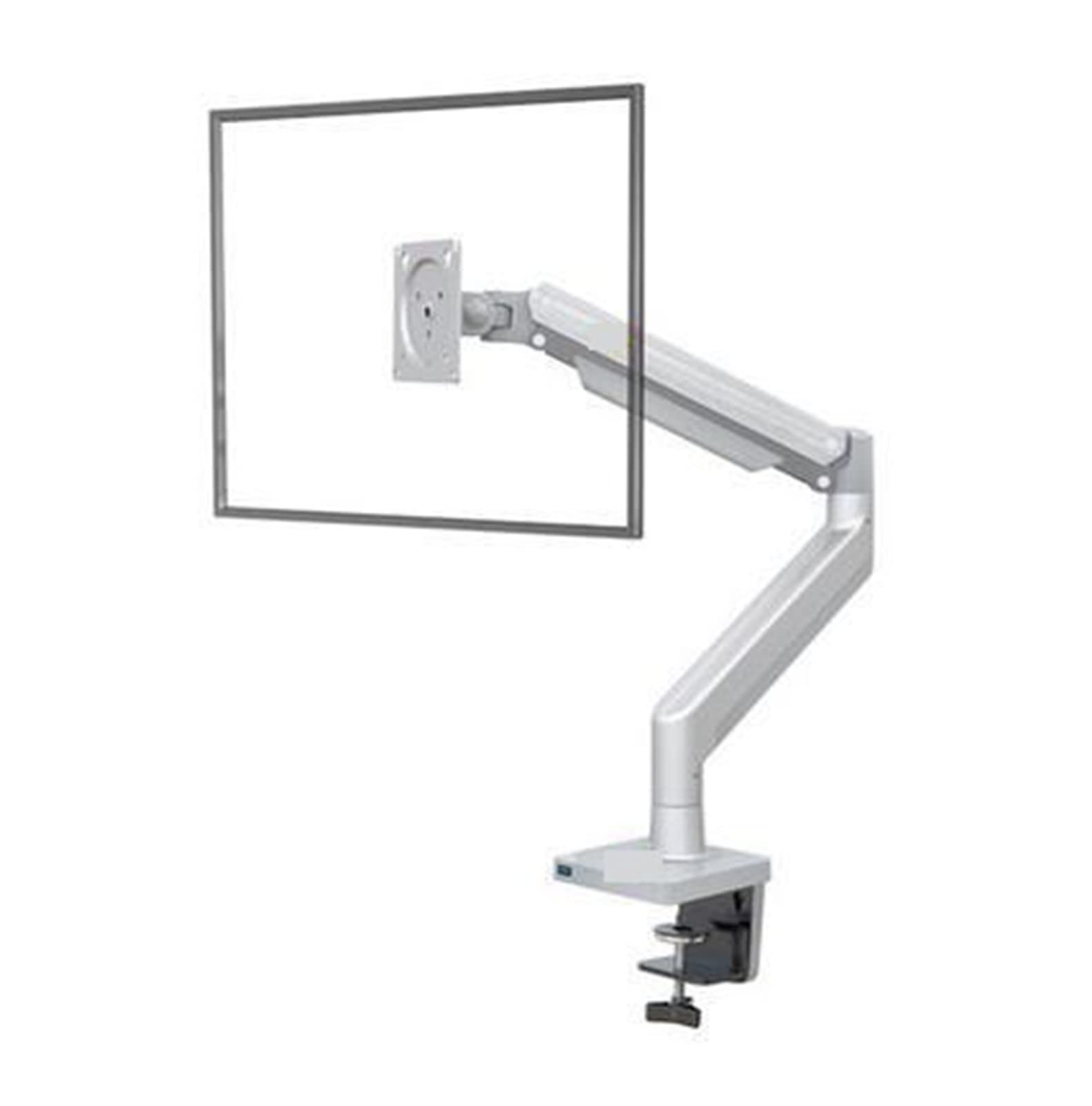 Cfwwsaq Silver Grey Monitor Arm, G40 Gas Spring Arm 22-40 Inch Curved Arc Screen Desktop Monitor Holder 360 Rotate 3-15Kgs Monitor Mount Arm With Usb 3.0 Port(Silver Grey)