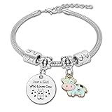 Cow Gift Farm Animal Bracelet for Women Girl Cow Lover Gift Cows Owner Gifts Jewelry Gifts for Animal Lovers Christmas Birthday Gifts Just for Friends A Girl Who Loves Cows Stainless Steel Bracelet