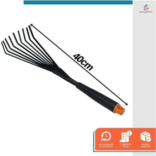 Ancinho para Jardim Rastelo com Cabo 400mm - Starfer